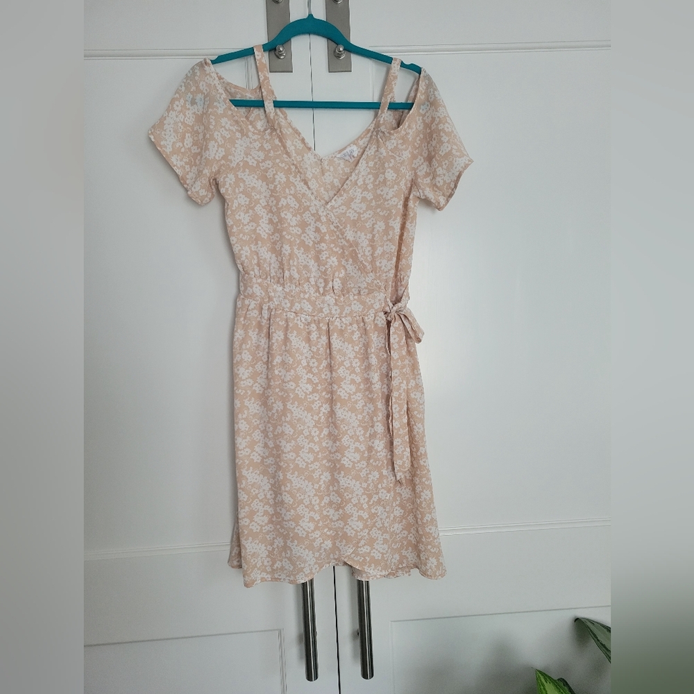 Faux wrap dress